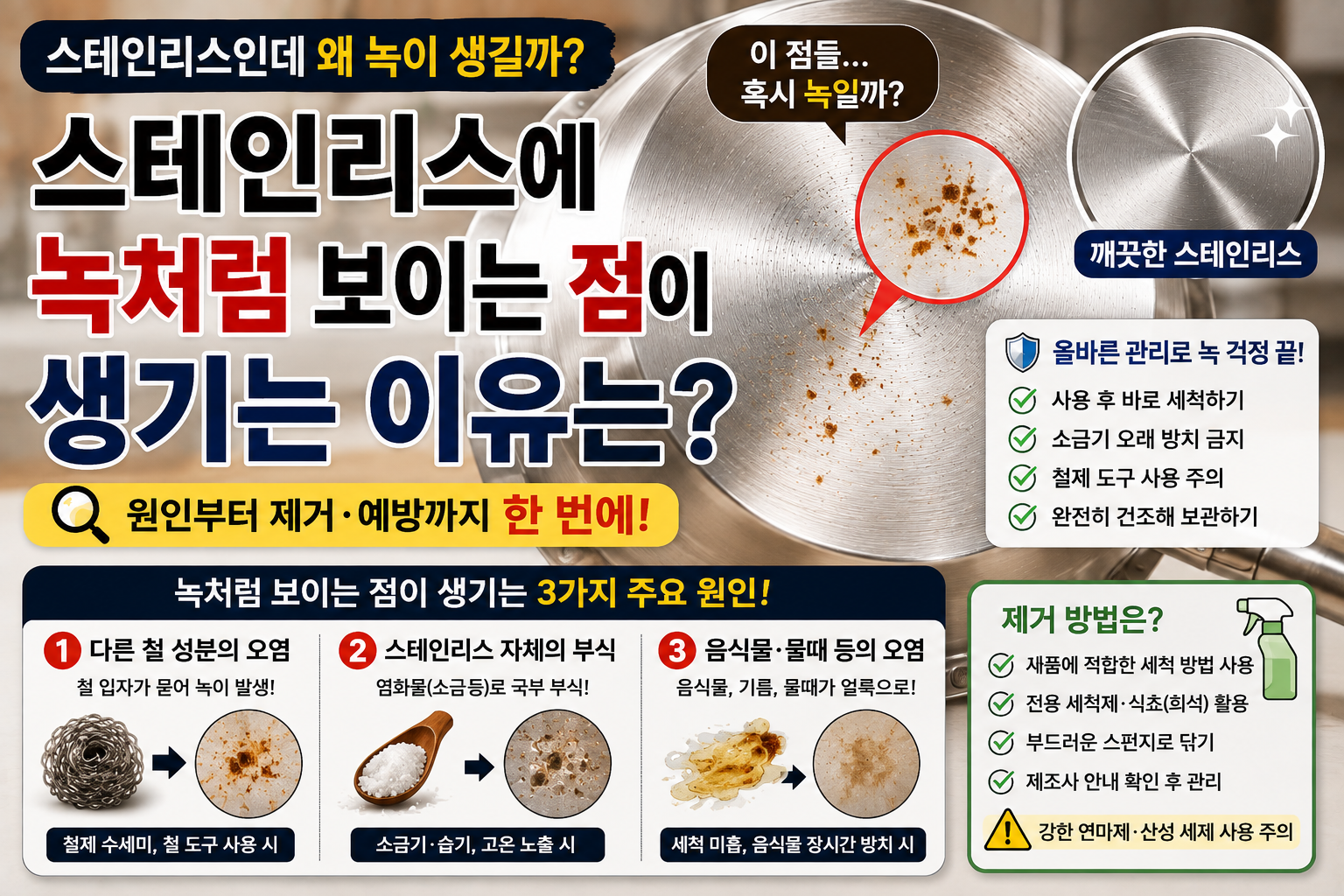 스테인리스 점 이유